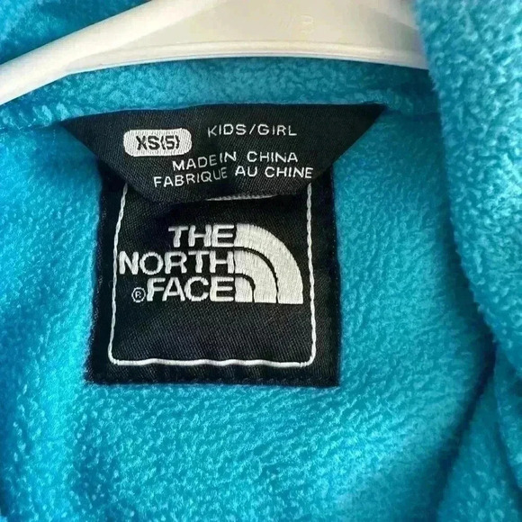 233. Girls North Face blue/gray Jacket size XS 5 - Picture 4 of 4